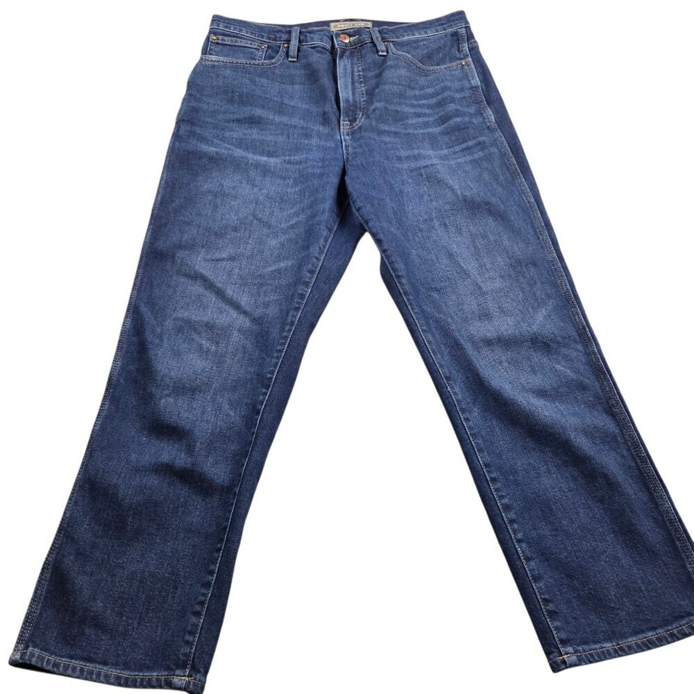 Point Sur Jeans Womens 31 Shoreditch Straight Blue Denim Pants Dark Wash
